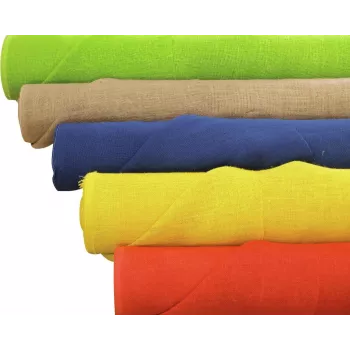 Tissu décoratif EUROPALMS, jute, bleu, 130cm (83312114)
