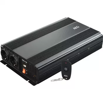 Onduleur AEG 1500 W 12 V DC vers 230 V AC avec télécommande (10058)