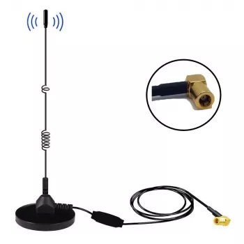 Midland Albrecht MAG31 antenne à embase magnétique DAB+ avec amplificateur, bande III, câble 3m, connecteur SMB 62336