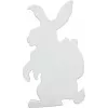 Silhouette lapin de Pâques EUROPALMS, blanc, 60cm (83505011)
