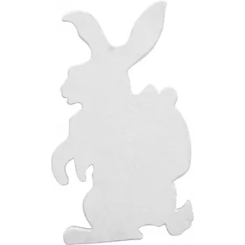 Silhouette lapin de Pâques EUROPALMS, blanc, 60cm (83505011)
