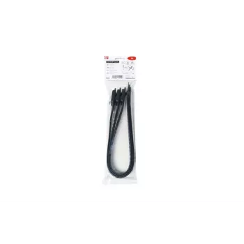 Serre-câble réutilisable HellermannTyton SOFTFIX-XL 580 mm x 28 mm noir, lot de 3 115-28590