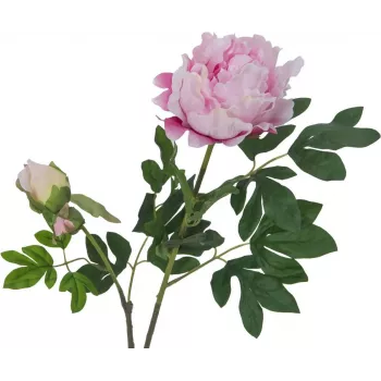 Plante artificielle EUROPALMS Premium branche de pivoine, rose, 100 cm 82530220