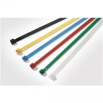 HellermannTyton LR55 collier de câble réutilisable 195 x 4,7 mm, PA66 naturel, 25 pièces 115-00008
