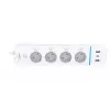 ALLNET ESP32 WiFi Smart Power Strip ALL3079-4, 4 AC Outlets, 2x USB-A & 1x USB-C, Energy Monitoring