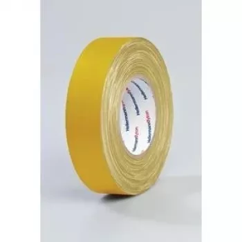 Ruban textile multiusage HellermannTyton HTAPE-TEX-19x10, jaune, 19 mm x 10 m 712-00202