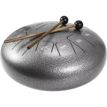 Handpan DIMAVERY TD-12, 12 notes, do majeur pentatonique, argenté 26058335