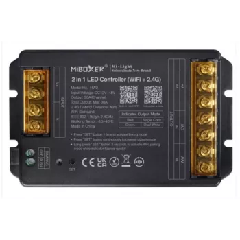 Miboxer Contrôleur LED 2 en 1 DC12~48V WiFi 2,4G HP (HW2)
