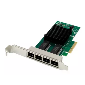 ALLNET Carte serveur PCIe 1G x4 à quatre ports - cuivre RJ45 - Intel I350 (ALL0136v2-4-GB-TX/I350T4)