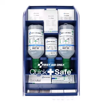 First Aid Only Quick+ Safe DIN EN 15154-4 Trousse de premiers secours bleue (P-44027 00)