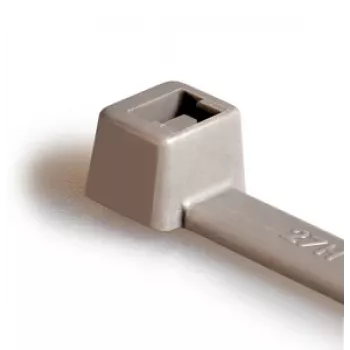 Collier de serrage HellermannTyton T80R, polyamide 6.6, gris, 360 mm x 4,6 mm, 100 pièces (116-08018)