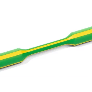 Gaine thermorétractable à paroi mince HellermannTyton Tredux 2:1, 6,4/3,2 mm, vert/jaune, 200 mm, 5 pièces 319-02407