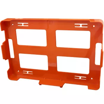 PETEX 43924135 DIN 13157 First Aid Kit Box, Orange, 280 x 115 x 200 mm, Wall-Mountable, ABS Plastic, for Offices, Workshops, Small Businesses, Educational Institutions