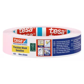 Ruban de masquage Precision Mask rose clair tesa 4333 50 m x 25 mm 04333-00018-02