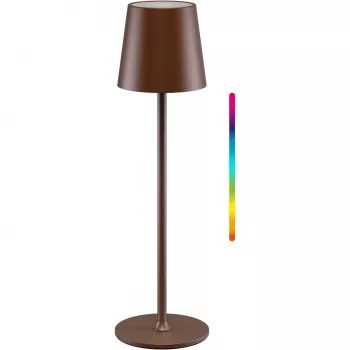 Lampe de table LED sans fil Wentronic Goobay, taille M, 38 cm, RGBW, couleur cuivre (76570)
