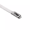 Collier de câbles en acier inoxydable HellermannTyton MBT27S-316-SS-NA-C1, 681 mm x 4,6 mm, fermeture à bille, argent 111-93279