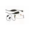 Casque intra-auriculaire mono Midland Albrecht AE 31-PT07 avec micro perche et PTT, filaire, connecteur 2 broches, noir 41990