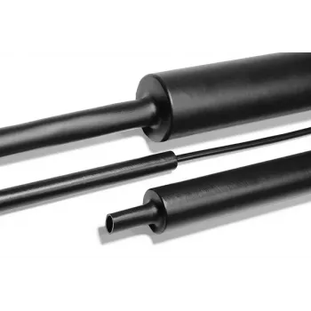 Gaine thermorétractable HellermannTyton Helashrink 323 75/22 mm noire 1 m lot de 5 (323-10750)
