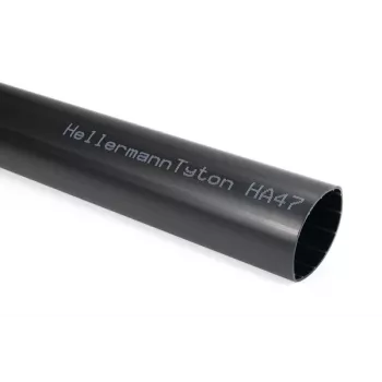 Gaine thermorétractable à paroi adhésive HellermannTyton 321-20680, 68 mm, 3,5:1, noire, 1 m