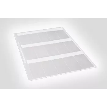 HellermannTyton 594-81104 Étiquette transfert thermique transparente blanche 100 mm x 100 mm 1000 étiquettes