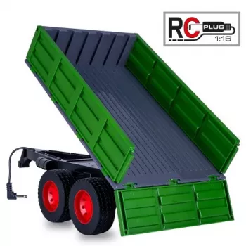 Jamara Benne basculante vert foncé pour tracteur RC 1:16 (423284)