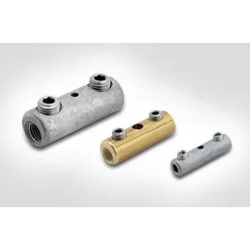 HellermannTyton 435-01508 Connecteur de fil de terre en acier zingué M8 (lot de 100)