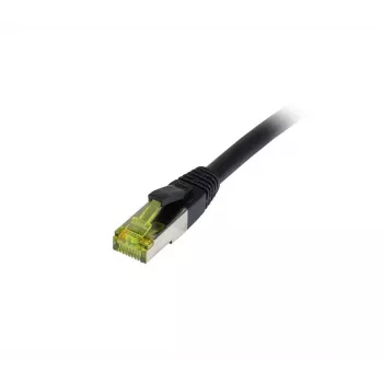 Câble de raccordement extérieur RJ45 CAT6A 500 MHz 15 m noir S-STP résistant aux UV et à l'eau AWG26 Synergy21
