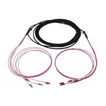 Câble de raccordement fibre optique trunk SYNERGY21 S217052V2 U-DQ(ZN)BH 4G 50/125 OM4 LC/LC 30 m
