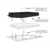 ALLNET façade de tablette pour écran tactile 21 pouces pour cadre d'encastrement, noir ALLTCover21WBv1