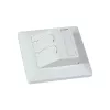 SYNERGY21 support de module Keystone encastré pour module 2xTP blanc pur rond S216330V3