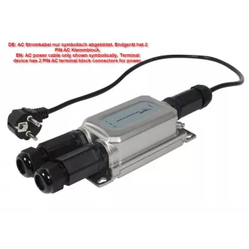 Injecteur PoE extérieur ALLNET IP67 IEEE 802.3bt 60 W boîtier métallique ALL-PI2013Ov2BT60