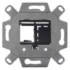 Adaptateur de communication RUTENBECK KMK-MA Up encastré, noir 17000065