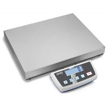 Balance de plateforme KERN DE 35K5DL double portée 35 kg / 5 g|10 g, plateau en acier inoxydable