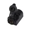 Prise DIN en saillie IWH 12/24 V 16 A noire 019009