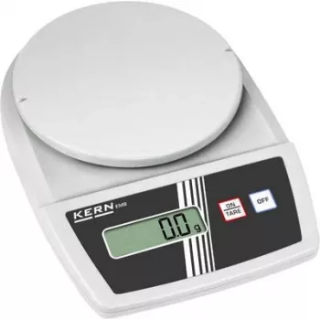 Balance de précision pour courrier KERN EMB 3000-1, capacité 3 kg, précision de lecture 0,1 g, argent