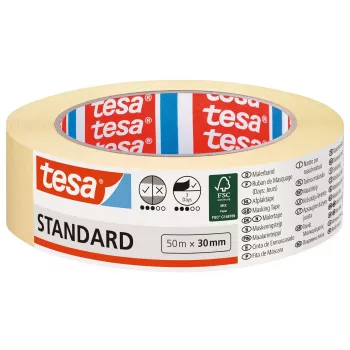 Ruban de masquage peintre tesa 05087 50 m x 30 mm jaune 05087-00000-03