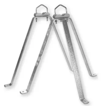 WEIß MHZ5060 Wall Mount Set Steel 50cm White (39065)