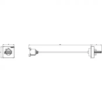 Commande rotative à accouplement de porte Siemens pour disjoncteurs 3RV2 3RV29261K