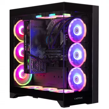 PC de bureau Captiva Highend Gaming R99-755 - AMD Ryzen 9 9950X3D, Radeon RX 9070 XT 16 Go, 64 Go RAM, 2 To SSD, Windows 11 Home