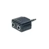 exertis Connect câble répartiteur audio - jack 3,5 mm stéréo mâle vers 2x femelle, 0,2 m, noir 64650