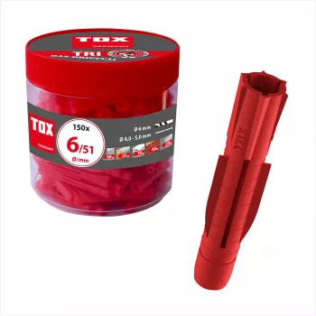 Cheville universelle TOX TRI 6/51 6 mm x 51 mm, 150 pièces 010260041