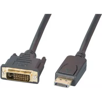 Câble DisplayPort vers DVI-D EFB Elektronik, 2 m, noir, surmoulé, vis moletées K5564SW.2