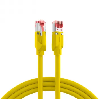Câble de raccordement RJ45 EFB Cat.5e S/UTP PUR TM21 chaîne porte-câbles jaune 10 m K8032.10