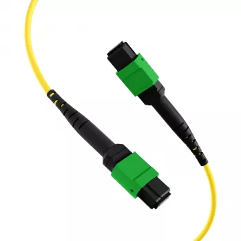 Câble de raccordement EFB MTPF48MTPFOS2-25-A OS2 monomode 48 fibres MTP APC, 25 m, jaune