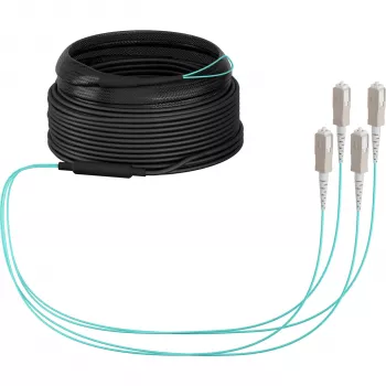 Câble trunk fibre optique multimode EFB Elektronik OM3, 4 fibres, SC-SC, 10 m, LSZH, Dca O8301S10OM3