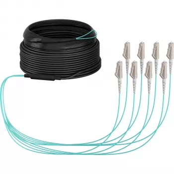 Câble trunk EFB Elektronik U-DQ ZN BH OM3 8G 1x8 LC-LC 10 m Dca LSZH O8322S10OM3