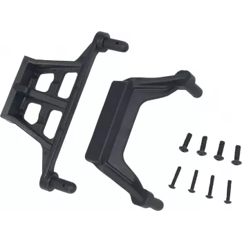 Ensemble de supports de carrosserie Reely RE-5690556 pour voitures RC 1:10 (4 supports, 8 clips, noir)
