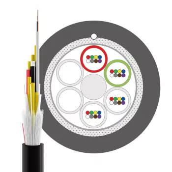 INFRALAN U-DQ(ZN)BH OS2 48E (4x12) Eca 5000N LSZH Black 11.2mm G657A1 Fibre Optic Cable 54448.1D-E5