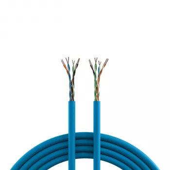 INFRALAN Cat.6A 500 MHz U/UTP 4-Pair Installation Cable, AWG23, CPR B2ca, RAL5015 Blue, 305m 99960.305-CPR