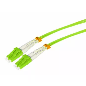 Câble patch fibre optique multimode Tecline HD OM5, LC duplex vers LC duplex, 50/125 µm, vert citron, 1,0 m 796LL01